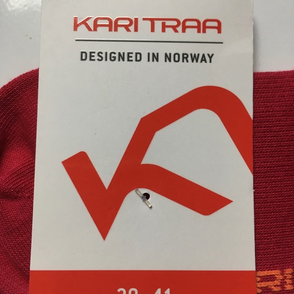 Kari Traa of Norway, red women’s socks US 9-10 - Picture 5 of 7